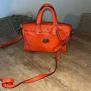 Coach Vibrant Orange Satchel